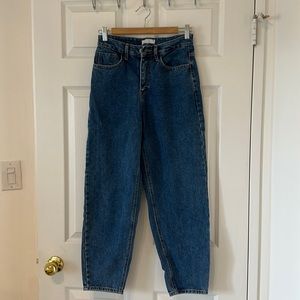 OAK & FORT Medium Rinse Mom Jeans